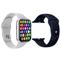 Kit 1 Relógio Inteligente Smartwatch Iwo8 Lite Plus Branco + 1 Multiira Extra Sport Azul E Preto