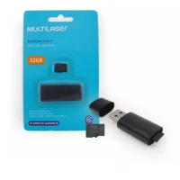 Cartão De Memória 32g Com Adaptador Usb 2 Em 1 Cartão De Memória 32g Com Adaptador Usb 2 Em 1