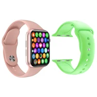 Kit 1 Relógio Inteligente Smartwatch W34 S Rosa Android Ios + 1 Multiira Extra Silicone Verde Kit 1 Relógio Inteligente Smartwatch W34 S Rosa Android Ios + 1 Multiira Extra Silicone Verde