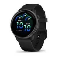 Smartwatch Relógio Garmin Vívoactive 6 Monitor Cardíaco De Pulso Com Gps Preto 42mm