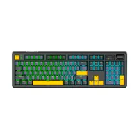 Teclado Mecânico Gamer Sem Fio Tri Mode Bluetooth RGB Fire Phoenix Bk-f104 Pro Black Switch Purple