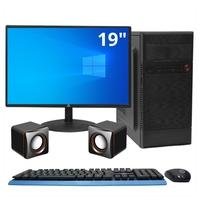Computador Completo Intel® I3-550, 8gb, SSD 480gb - Kit Teclado E Mouse, Caixa De Som, Monitor 19 - Windows 10