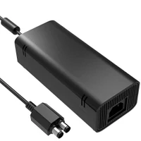 Fonte + Cabo Bivolt Vídeo Game Compativel Com XBOX 360 Slim 2 Pinos