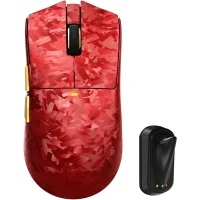 Mouse Gamer Attack Shark X11 Ultra 8k Fibra De Carbono 42.000 Dpi Paw3950 Max, Vermelho