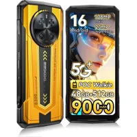 Smartphone Doogee S300 5g 48GB Ram 512gb Bateria 9000mah Amarelo