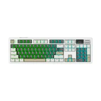 Teclado Mecânico Gamer Sem Fio Tri Mode Bluetooth RGB Fire Phoenix Bk-f104 Pro Cheese White Switch Pink Gold