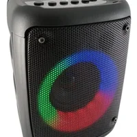 Caixa De Som Portatil Led Usb Com Suporte De Celular Bluetooth 10w