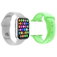Kit 1 Relógio Inteligente Smartwatch Iwo9 Lite Branco Android Ios + 1 Multiira Extra Silicone Verde