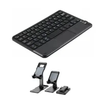 Teclado Recarregável + Suporte P/ Tablet Galaxy S9 Fe 10.9
