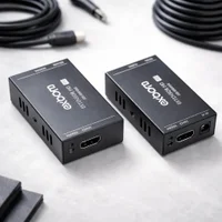 Extensao HDMI 60m Conversor Extender Cabo De Rede