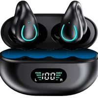 Fone De Ouvido Bluetooth Condução Óssea À Prova D'água Para Esportivo Academia Aptidão De Condução Óssea Adequada Para C