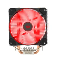 Cooler Para Processador Redragon TYR, LED Vermelho, Intel e AMD, 120mm, PWM, FAN, 4 Heat Pipes, TDP 130W - CC-9104R Cooler Para Processador Redragon TYR, LED Vermelho, Intel e AMD, 120mm, PWM, FAN, 4 Heat Pipes, TDP 130W - CC-9104R