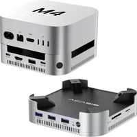 Dock Station Para Mac Mini M4/4 Pro Dual SSD Nvme 16tb HDMI 4k60hz, 4x Usb-a 10gbps