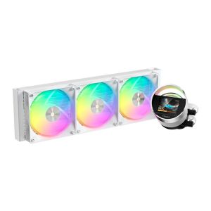 Water Cooler Ocypus Sigma L36, ARGB, Com Tela IPS LCD 2.4, 360mm, Branco, SIGMA-L36-WH3AAWWN00X-GL