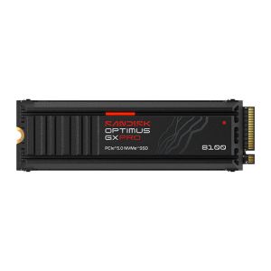 SSD Sandisk Optimus GX PRO 8100, 1TB, M.2 2280, PCIe NVMe, Leitura 14900 MB/s, Gravacao 11000 MB/s, Com Dissipador, SDSP82100TAH-000E0