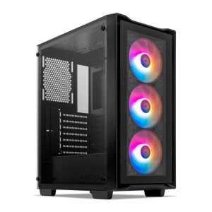 Gabinete Gamer Mancer Ward V2, Rainbow, Mid-Tower, Lateral De Vidro, Com 3 Fans, Preto, MCR-WRDV2-BK Gabinete Gamer Mancer Ward V2, Rainbow, Mid-Tower, Lateral De Vidro, Com 3 Fans, Preto, MCR-WRDV2-BK