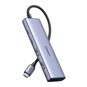 Hub Ugreen CM473, USB-C 3.0, 2 Portas USB-C/USB-A, 5Gbps, 15cm, Preto, CM473 Hub Ugreen CM473, USB-C 3.0, 2 Portas USB-C/USB-A, 5Gbps, 15cm, Preto, CM473