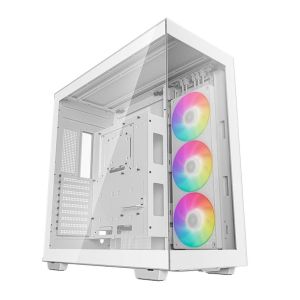 Gabinete Gamer Deepcool CH780, ARGB, Full-Tower, Lateral de Vidro, Com 3 Fans, Branco, R-CH780-WHADE41-G-1