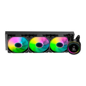Water Cooler Duex Vision Display 360, ARGB, 360mm, Preto, DXWC360VISION