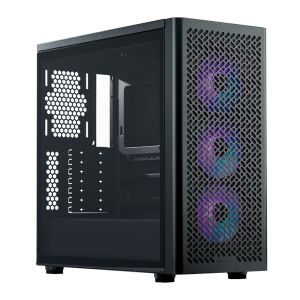 Gabinete Gamer Cooler Master Elite 502, ARGB, Mid-Tower, Com 3 Fans, Preto, E502-KGNN-S00