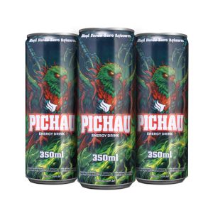 Pack Energetico Pichau Maca Verde Zero, 350ml, Com 3 unidades