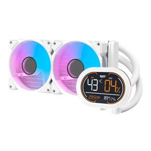 Water Cooler Aigo Darkflash DH240D, ARGB, 240mm, Branco, DH240D-WH Water Cooler Aigo Darkflash DH240D, ARGB, 240mm, Branco, DH240D-WH