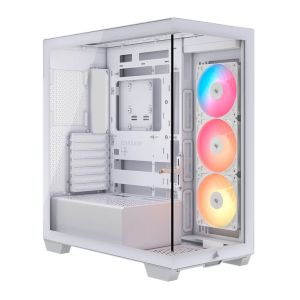 Gabinete Gamer Corsair 3500X RS-R, ARGB, Mid-Tower, Lateral de Vidro, Com 3 Fans, Branco, CC-9011323-WW