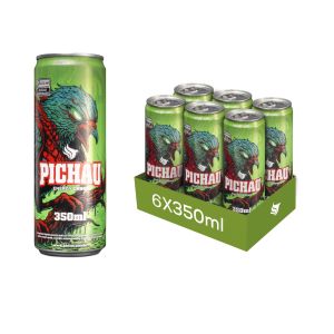Pack Energetico Pichau Maca Verde, 350ml, Com Acucar, Com 6 unidades Pack Energetico Pichau Maca Verde, 350ml, Com Acucar, Com 6 unidades