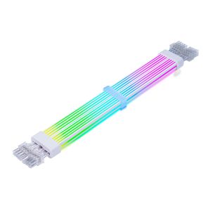 Cabo Extensor PCIe Acegeek AC28, ARGB, 345mm, Branco, AG-AC28-WH