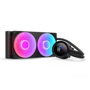 Water Cooler NZXT Kraken Plus, RGB, 240mm, Com Display LCD, Preto, RL-KR240-B2