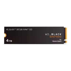 SSD WD Black SN7100, 4TB, M.2 2280, PCIe NVMe, Leitura 7000MB/s, Gravacao 6700MB/s, WDS400T4X0E SSD WD Black SN7100, 4TB, M.2 2280, PCIe NVMe, Leitura 7000MB/s, Gravacao 6700MB/s, WDS400T4X0E