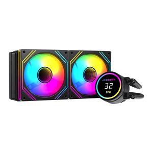 Water Cooler Acegeek Aqua 240, ARGB, 240mm, Preto, AG-AQUA240-BK