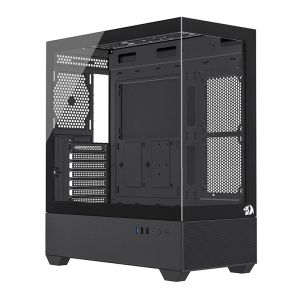 Gabinete Gamer Redragon Reflect Flow, Mid-Tower, Lateral de Vidro, Preto, CA-606B