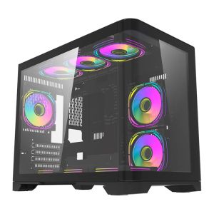 Gabinete Gamer Aigo Darkflash Arc1, Mid-Tower, Lateral De Vidro, Preto, ARC1-BK