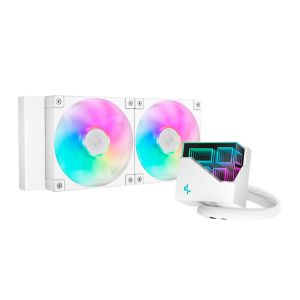 Water Cooler Deepcool LT240 ARGB, 240mm, Branco, R-LT240-WHAMNC-G-1 Water Cooler Deepcool LT240 ARGB, 240mm, Branco, R-LT240-WHAMNC-G-1