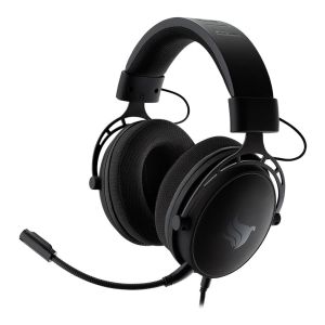 Headset Gamer Pichau P852 Atria, Driver 53mm ,Microfone Removível P3 e P2, Com Earpads Extras, Preto, PGH-P852ATR-BLK