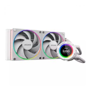 Water Cooler PcYes Vision White Ghost, ARGB, 240mm, Branco, VS240WG