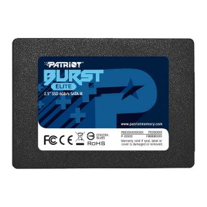 SSD Patriot Burst Elite, 480GB, Sata III 6GB/s, Leitura 450 MB/s, Gravacao 320 MB/s, PBE480GS25SSDR