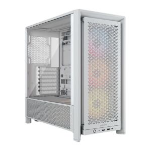 Gabinete Gamer Corsair Frame 4000D RS, ARGB, Mid-Tower, Lateral de Vidro, Com 3 Fans, Branco, CC-9011297-WW