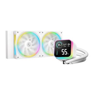 Water Cooler DeepCool LQ240, RGB, 240mm, Branco, R-LQ240-WHDSMC-G-1