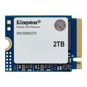 SSD Kingston NV3, 2TB, M.2 2230, PCIe NVMe, Leitura 6000MB/s, Gravacao 5000MB/s, SNV3SM3-2T0