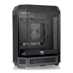 Gabinete Gamer Thermaltake The Tower 600, Mid-Tower, Lateral de Vidro, Com 2 Fans, Preto, CA-1Z1-00M1WN-00