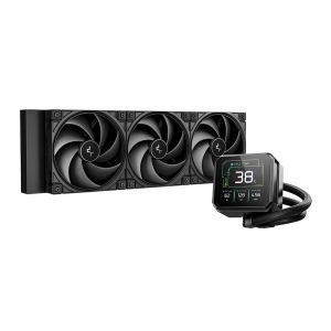 Water Cooler Deepcool Spartacus, RGB, 360mm, Com tela LCD, Preto, R-SPT360-BKDSMP-G-1