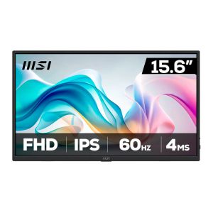 Monitor Portatil MSI PRO MP165 E6, 15.6 Pol, IPS, FHD, 4ms, 60Hz, HDMI/USB-C, PRO-MP165-E6