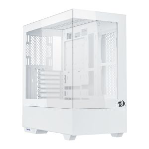 Gabinete Gamer Redragon Reflect Pro, Mid-Tower, Lateral de Vidro, Branco, CA-607W