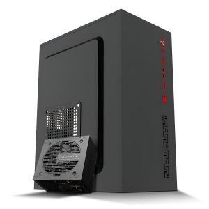 Gabinete Office Aigo Q2522, Mini-Tower, Preto + Fonte Aigo Darkflash 550W