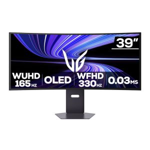Monitor Gamer LG Ultragear 39GX950B, 39 Pol, Curvo, OLED, Dual Mode 5K2K/165Hz e WFHD/330Hz, 0.03ms, G-SYNC/FreeSync, HDMI/DP, 39GX950B-B Monitor Gamer LG Ultragear 39GX950B, 39 Pol, Curvo, OLED, Dual Mode 5K2K/165Hz e WFHD/330Hz, 0.03ms, G-SYNC/FreeSync, HDMI/DP, 39GX950B-B