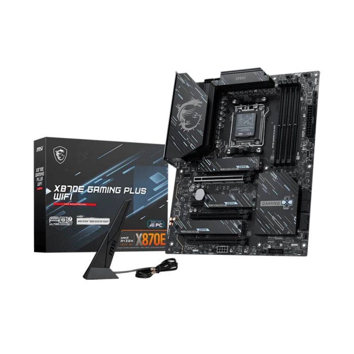 Placa Mãe MSI X870E GAMING PLUS WIFI AM5 4xDDR5 Chipset AMD X870E ATX