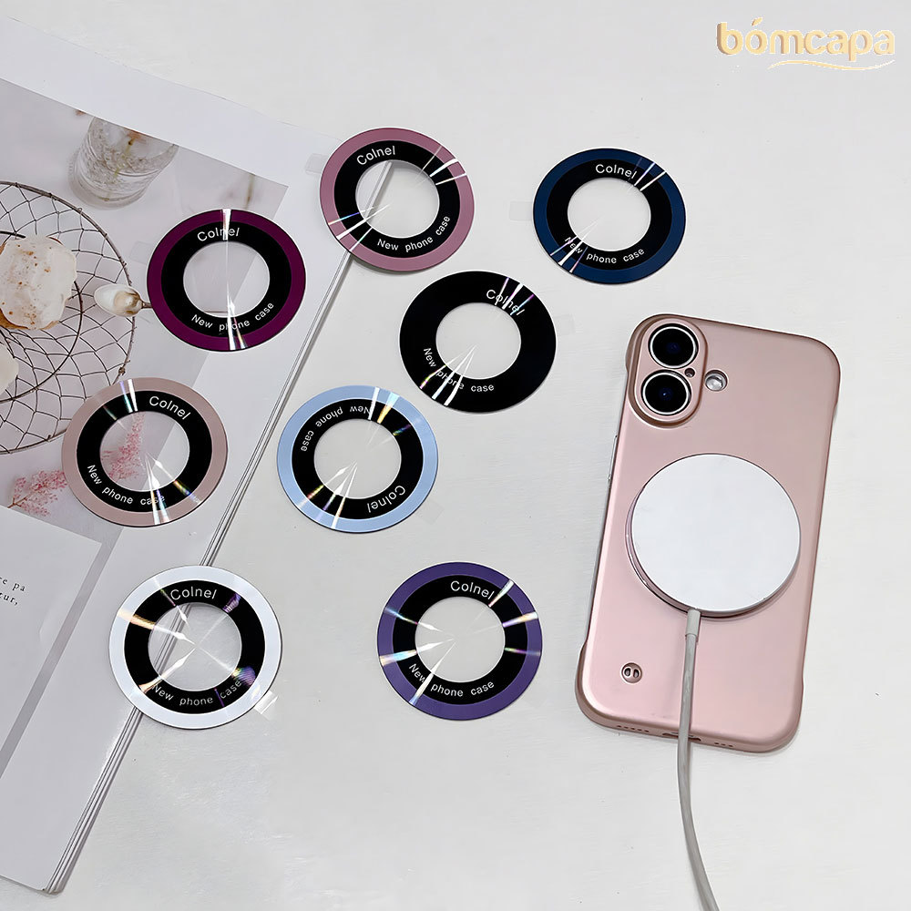 Anel Adesivo Magnetico Celular Sem Fio Placa De Metal É Comum A Todos Os Estilos De Telefones Celulares KZJ010