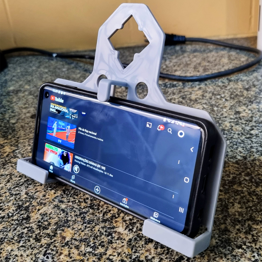 Suporte para Celular de Parede Tomada Carregador Porta Celular Universal Apoio Smartphone Mesa Escritório